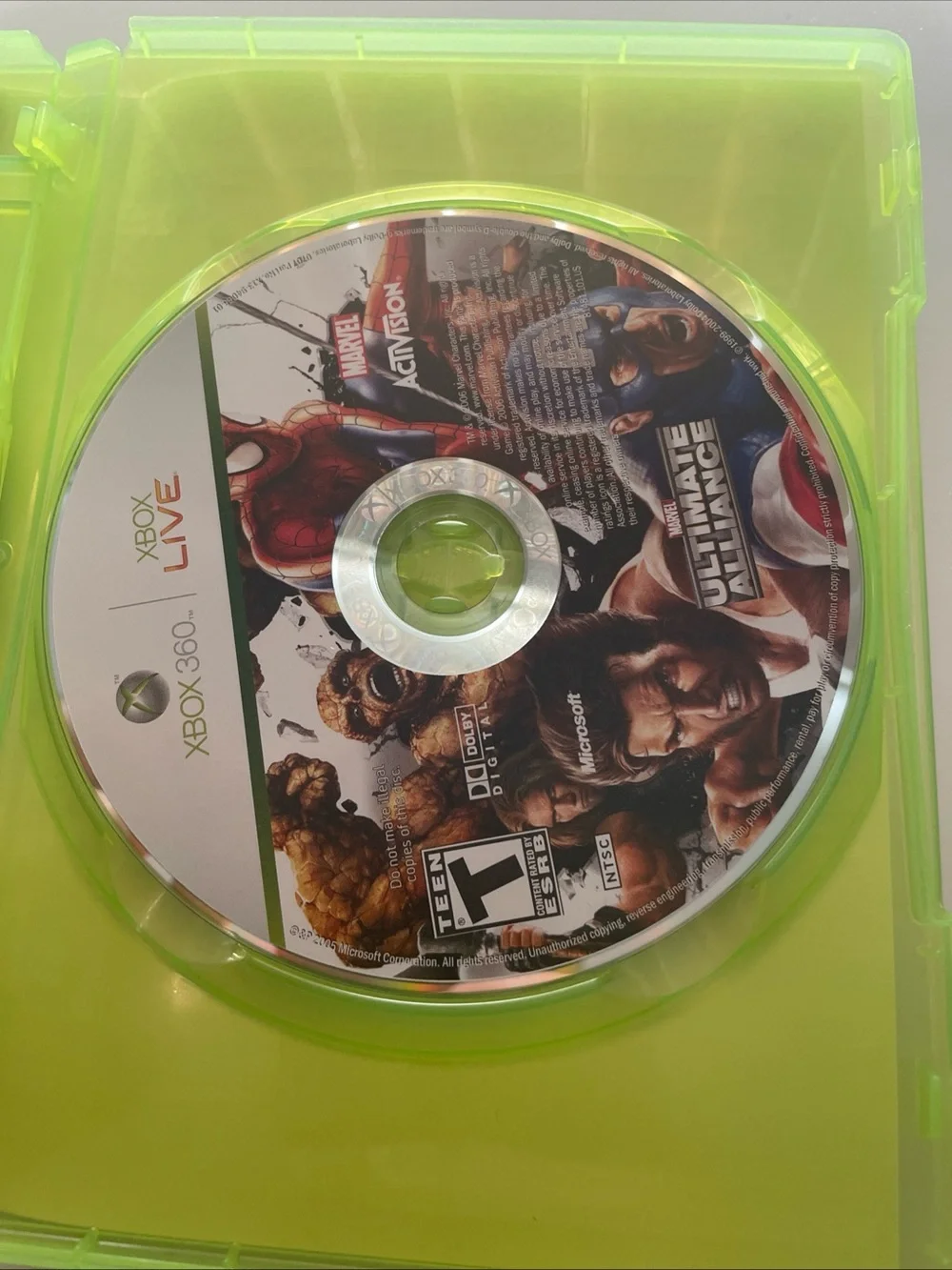 Marvel: Ultimate Alliance/Forza Motorsport 2 (Microsoft Xbox 360, 2006)